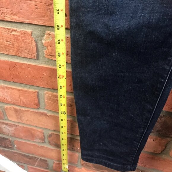 Eileen Fisher Stretch Organic Cotton Jeans Pull-On Minimalist Pants Denim Slim S - Picture 11 of 15